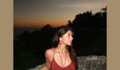 Suhana Enjoys Bali Sunset