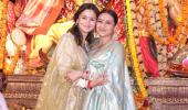 Alia, Hrithik, Ajay Devgn At Durga Pandal