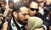 Man who 'booted' Bush released