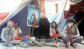 Inside the Naga Sadhus' camp at Kumbh Mela