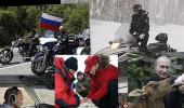 Captured: Russian Prime Minister's daredevil ways