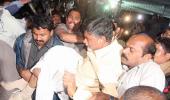 In PHOTOS: Police action against Chandrababu Naidu