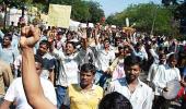 Telangana stir spills over to the cricket field