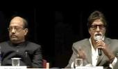 Amar Singh shares stage with Amitabh Bachchan