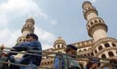 Images: Hyderabad tense, Class X exams postponed 