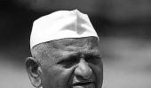 Anna Hazare fasts in police detention 