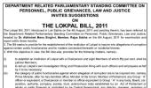 Parliamentary panel wants YOUR opinion on Lokpal