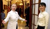 Sister act: Clinton-Suu Kyi talk democracy, books and more