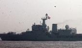 PHOTOS: After T-90 tank, President Patil now sails on warship