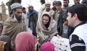 Angelina Jolie meets refugees in Afghanistan