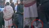 PSO cleans Mayawati's shoes, opposition slams CM