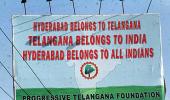  IMAGES: Hyderabad braces for Telangana report 