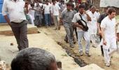 Farmers brave rain for Rahul's mahapanchayat