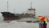 In PIX: Another ship grounded at Juhu beach