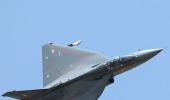 On trial, Tejas fighter jet bombs target