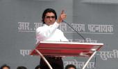 Pix: At Mumbai rally, Raj asks RR Patil, top cop to quit