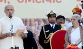 Modi sworn in Gujarat CM, ally JD-U, opp boycott ceremony