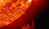 IN PICS: Sun 'punches' earth with powerful radiation
