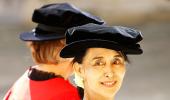 PIX: Oxford honours 'star shining in the east' Suu Kyi