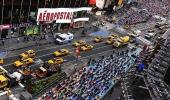 Pix: New Yorkers transform Times Square into yoga village