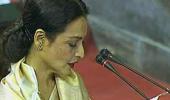 IMAGES: Rekha takes oath as Rajya Sabha MP