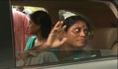 Sympathy wave for Jagan's mom as she hits the road