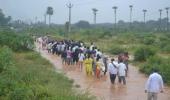 Pix: Heavy rains lash Andhra; 25 dead, 80,000 evacuated