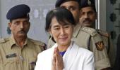 Suu Kyi in India after 40 years, to meet PM today