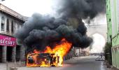 PIX: Charminar cordoned off, Hyderabad turns tense