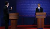 It looked like Mitt Romney on stage but it wasn't:: Obama