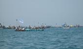 PHOTOS: Fishermen lay siege to Kudankulam nuclear plant