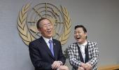 IN PICS: UN chief dances Gangnam Style with K-Pop's Psy