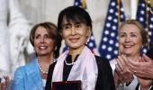 PICS: Suu Kyi receives Congressional gold medal