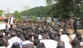 PIC: Vaiko continues protest against Rajapakse's visit