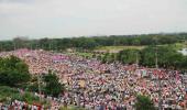 Clashes break out as thousands gather for Telangana