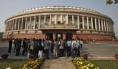 Five Cong Telangana MPs protest outside Parliament