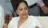 People of Rajasthan have cleaned out 'garbage' Congress: Raje