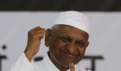 Hazare breaks fast as LS passes Lokpal bill; cold-shoulders AAP