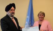 India donates $1 million to UN women's fund