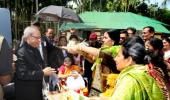 PIC: Pranab's nostalgic trip to in-laws' home in B'desh