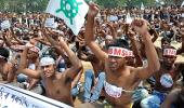 Assam: Students go topless, demand rehab of riot-victims