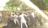 BJP activists clash with police outside Bansal's residence