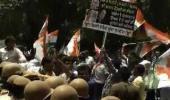 Cong workers protest against BJP attack on PM, clash with cops