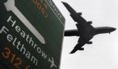 Plane on fire shuts down London's Heathrow airport