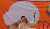 Modi spares Sonia, Rahul; trains his guns on Gehlot