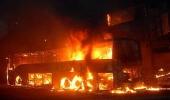 40 charred to death after Hyderabad-bound bus catches fire