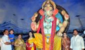 PHOTOS: Maharashtra's netas bring Ganpati home