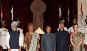 Indira Gandhi peace prize given to Liberian president