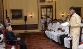 Chandrababu Naidu meets Pranab on Telangana issue