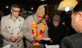 Farooq Abdullah files nomination from Srinagar